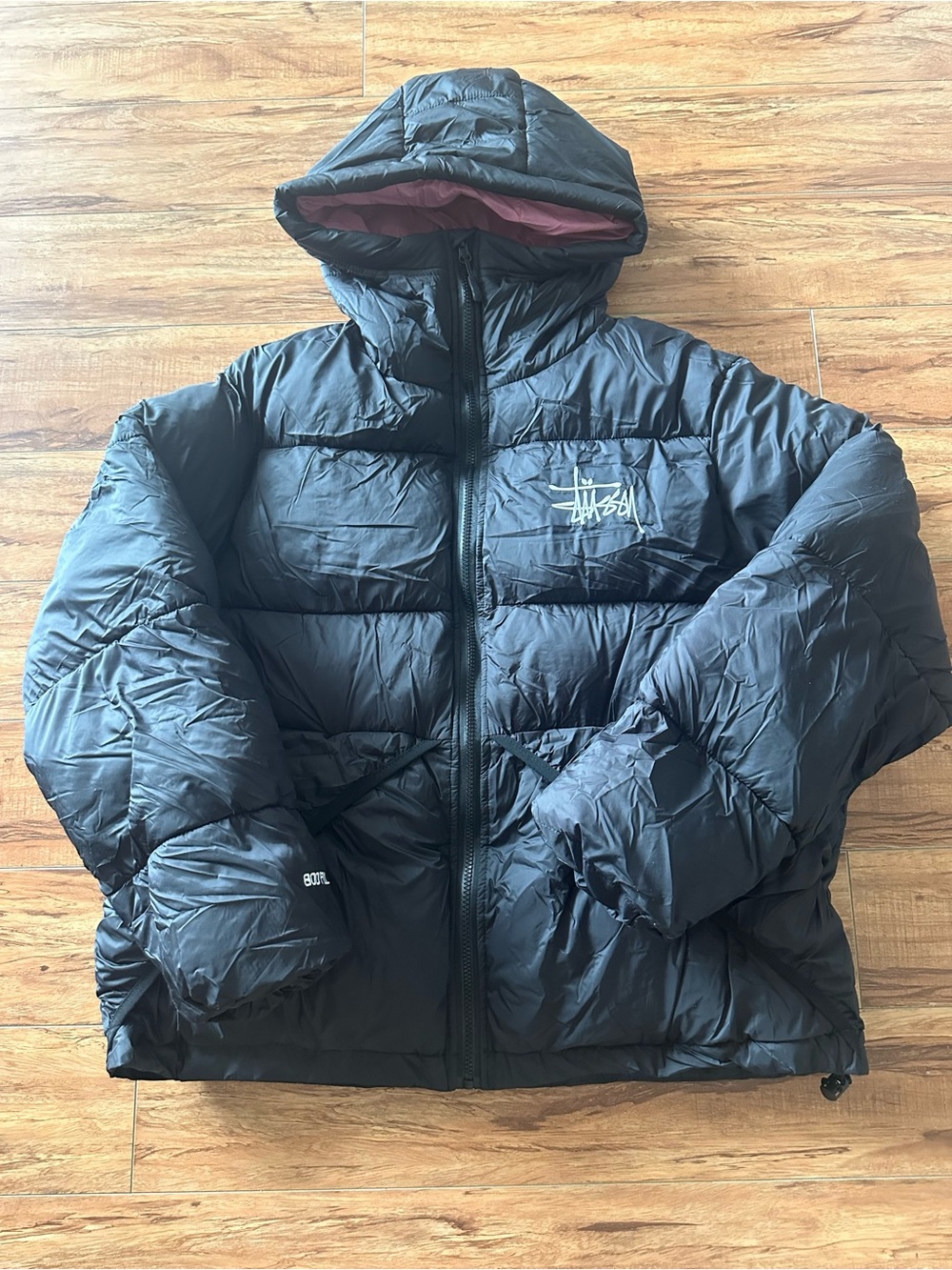 Black Hooded Puffer Jacket